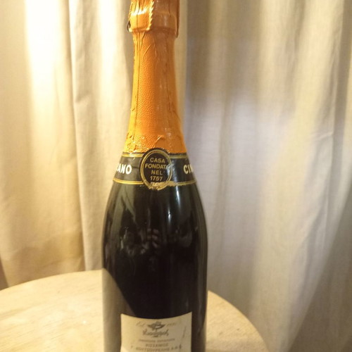 Cinzano Gran Secco sparkling wine bottle sealed 740ml 80's