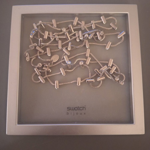 Swatch Bijoux Lustro Long Necklace stainless steel, like new