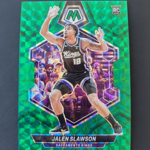 2023 Panini Mosaic Jaylen Slawson Green Prizm RC card like new