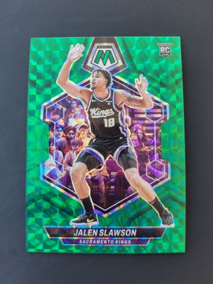 2023 Panini Mosaic Jaylen Slawson Green Prizm RC card like new