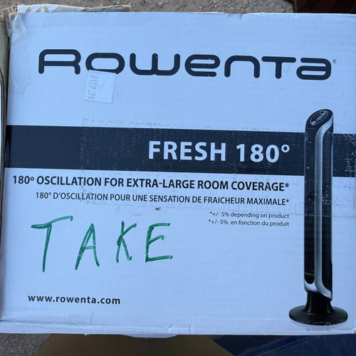 Rowenta Fresh 180° Tower Fan with Remote