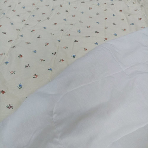 Quilt new 1.55x2.20 mixed cotton and synthetic fabric