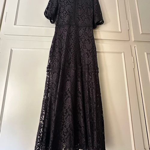 All Time Classic Black Dress with Lace and Lining new, size L