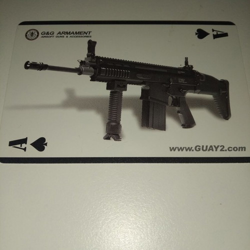 Collectible G&G Armament Plastic Playing Cards like new