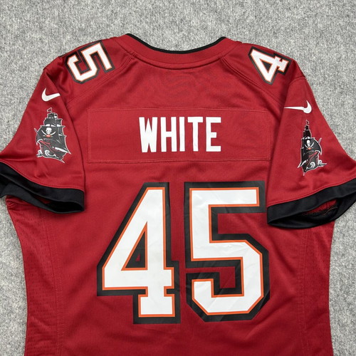 Nike On Field NFL Tampa Bay Buccaneers Devin White #45 jersey used, women's S, red