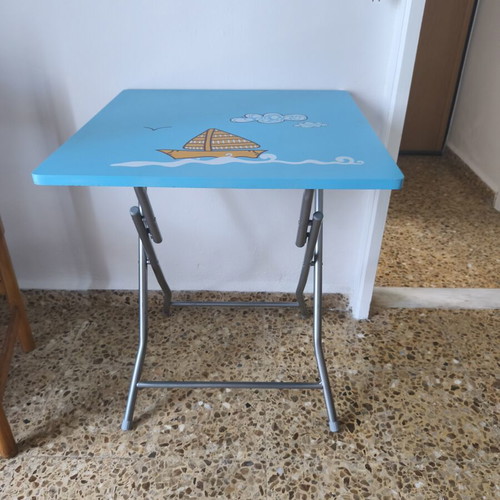 Folding table used, 60x60 cm, height 75 cm