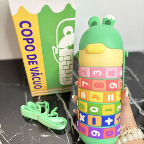 Kids Interactive Number Water Bottle new with rotating rings