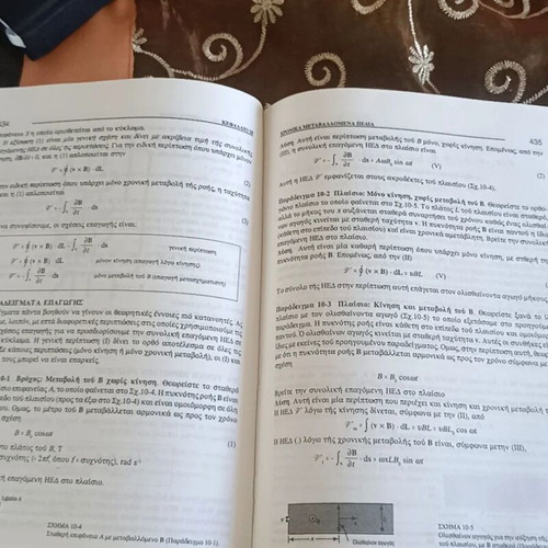 Electromagnetism book like new, Greek language