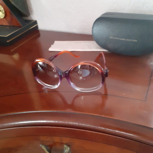 Balenciaga sunglasses like new, purple and orange edition