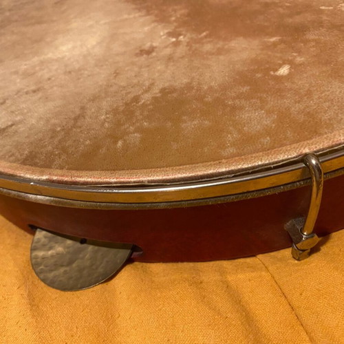 Bendir Percussion Like New With Genuine Leather