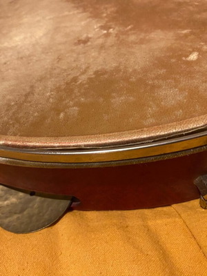 Bendir Percussion Like New With Genuine Leather