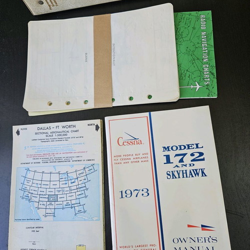 Cesna 172 and Sky Hawk pilot training set used (1973)