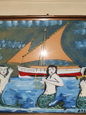 "ΑΓ. ΝΙΚΟΛΑΟΣ", Διαμαντής Κέφης (1901 - 1977), λαϊκός ζωγράφος