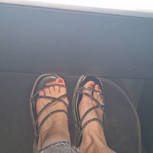 Women's sandals like new with rhinestones, size 37