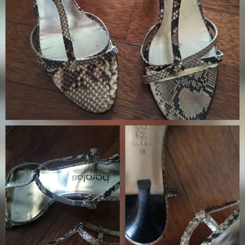 Haralas sandals like new, animal print, size 38, 7 cm heels