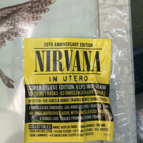 Nirvana In Utero Limited Edition Deluxe 8 LP vinyl new sealed