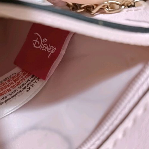 Disney girl bag like new, white and pink
