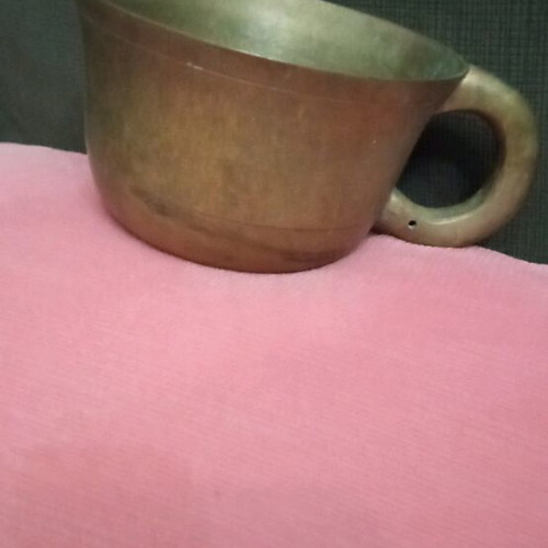 Brass cup used, antique from Austria