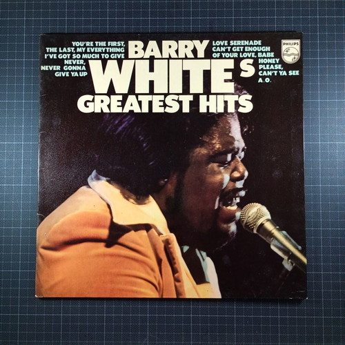 Barry White's Greatest Hits vinyl record used, R&B / Soul