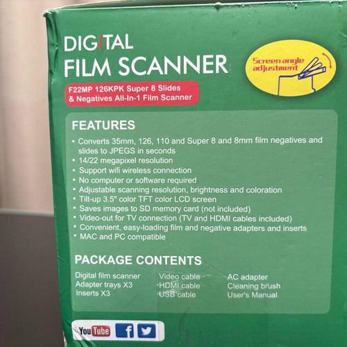 Digital Film Scanner like new, complete set, fully functional
