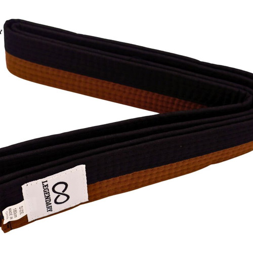 Legendary martial arts belt black/brown new