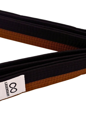 Legendary martial arts belt black/brown new