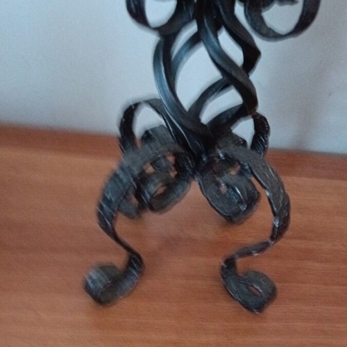 Iron Candlestick like new, height 35 cm