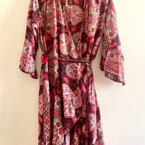Ble Resort Collection Wrap Mini Dress New