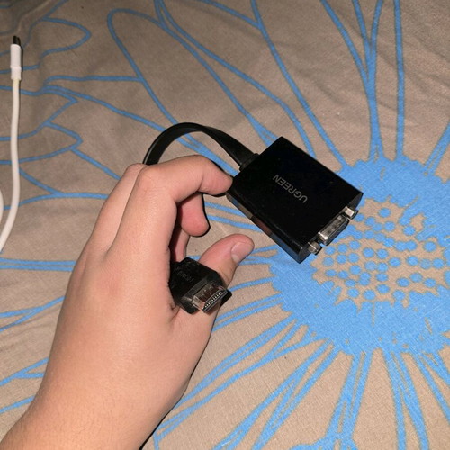 Ugreen HDMI-VGA adapter used with 3.5mm jack port