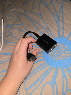 Ugreen HDMI-VGA adapter used with 3.5mm jack port
