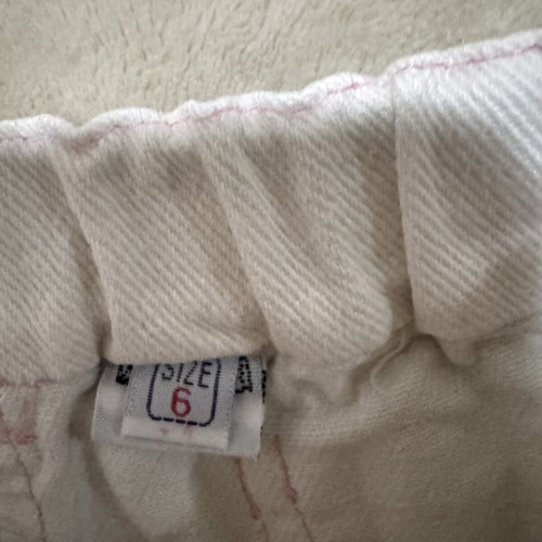 Girls White Jean Skirt Like New For 6 Year Olds