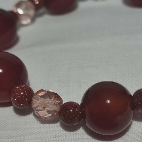 Bracelets with semi-precious stones like new, 1+1 gift
