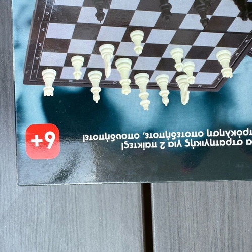 Magnetic chess backgammon and checkers set new