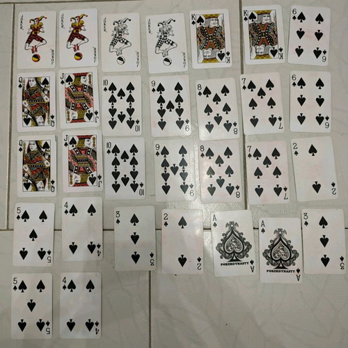 J&B playing cards used, collectible, worn condition