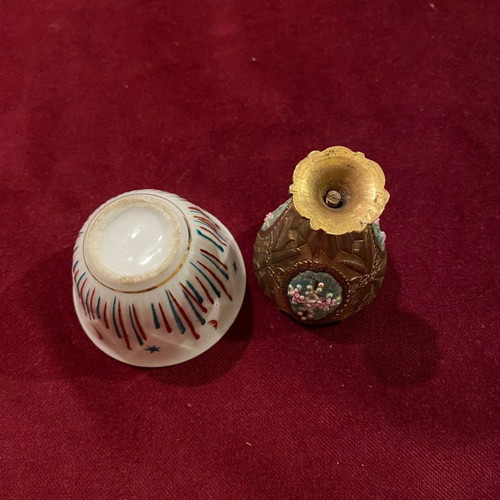 Ottoman tombak zarf used with 19th century cup