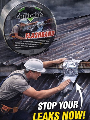 Ταινία στεγανοποίησης αλουμινίου 5m καινούργια, πλάτος 10εκ