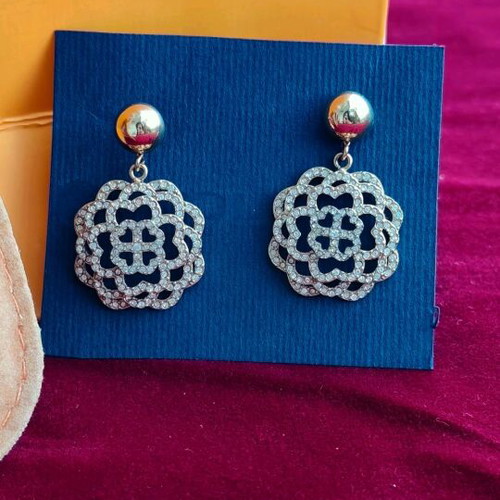 Folli Follie Santorini Collection earrings like new, rose gold with crystals