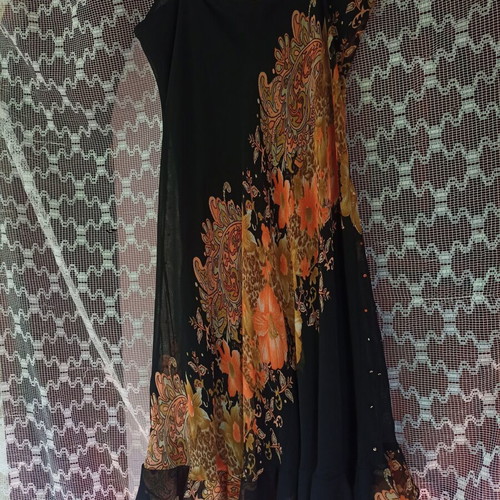 Floral Dress Mystery new, size XL, polyester and cotton lining