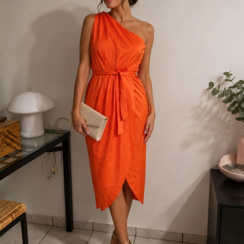 Dress size 36 or small 38 new, orange