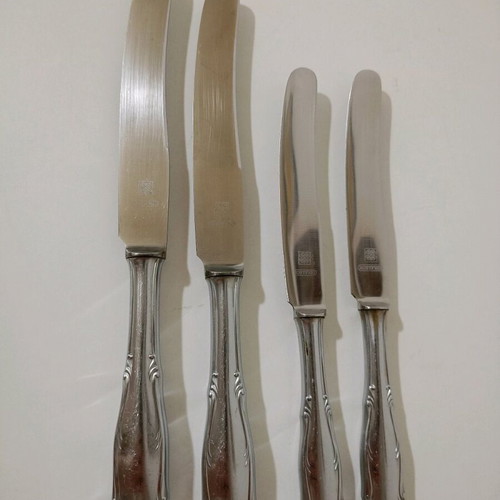 Set of knives used, 4 pcs, ROSTFREI, chrome