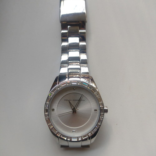 French Connection women's watch used, silver