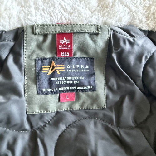 Alpha Industries DA-3 Bomber Jacket new, men's winter green polyester M/L/XL