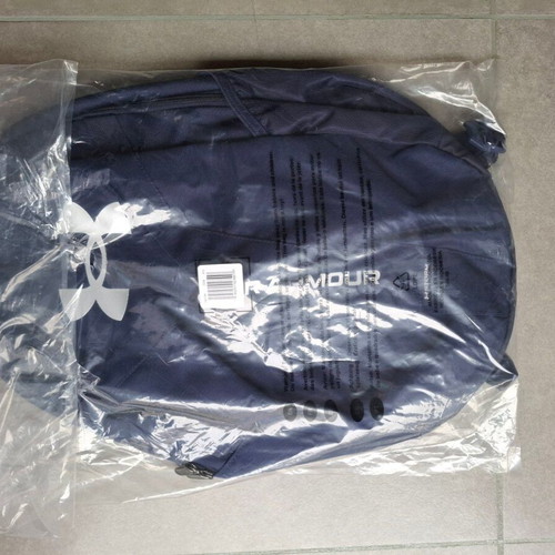Under Armour Hustle Backpack navy blue, new
