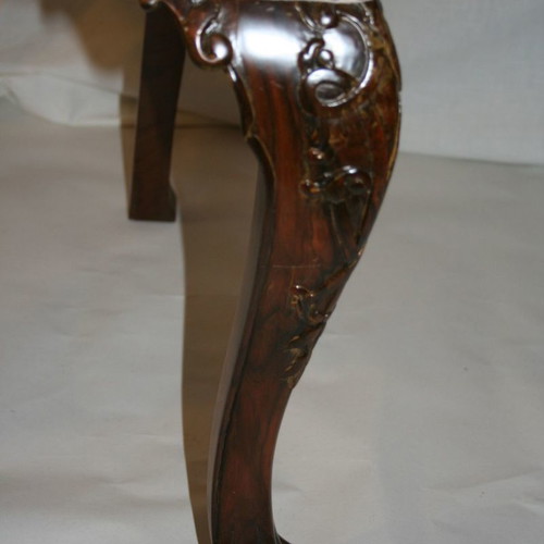 Chippendale dining set 19th century used, French walnut