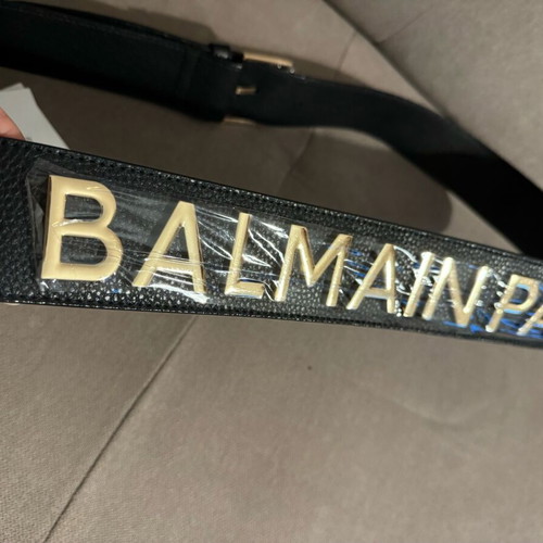 Balmain bag strap new with large gold logo