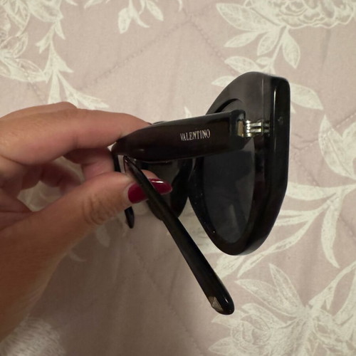 Valentino sunglasses black like new with case