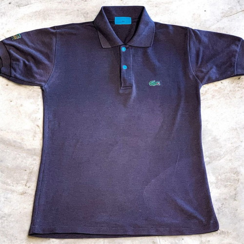 Vintage Lacoste Chemise Polo Made in France M Brown like new
