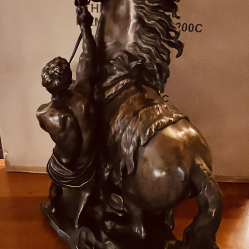 Μπρούτζινο γλυπτό Άλογο του Μαρλί από Morot-Mathou, περ. 1880–1910