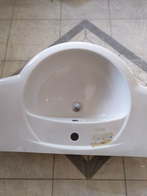 Large asymmetrical sink new 100x51 cm
