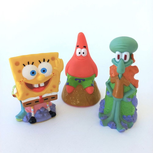 Sponge Bob set of 3 old figures like new